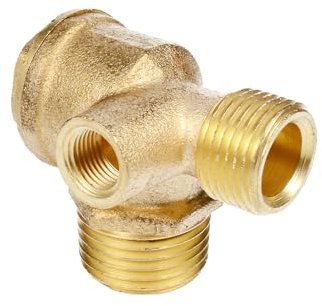 Valvola di ritegno per compressore d'aria, filettatura interna in ottone, valvola di ritegno, accessorio di ricambio strumento di collegamento del tubo 1/2 x 3/8