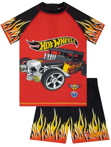 Hot Wheels Bañador Niño De, Bañador Natacion Niño De Manga Corta, Bañadores Boxer Natación Niños