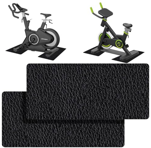 Dulynva Lot de 2 Tapis de Protection de Sol pour Équipements de Sport de Fitness 70x28cm 6mm Epaisseur Tapis de Sol sous Tapis de Course Antichoc Antidérapant pour Vélo d'appartement