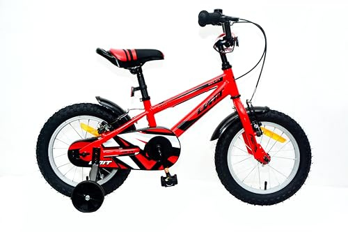 DEPORBIKES Bicicleta niño 4-6 años | Bicicleta 14 Pulgadas niño + Frenos V-Break + Cuadro Acero Hi-Ten | Diseño Resistente y Seguro para niños