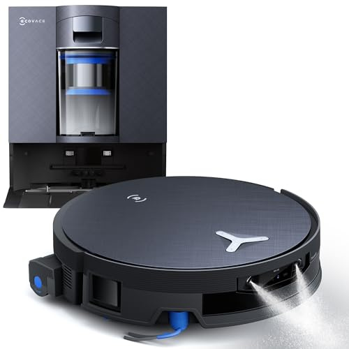 ECOVACS X12 OMNICYCLONE Robot Aspirapolvere Lavapavimenti, BLAST e 22.000 Pa, FocusJet anti-macchie, PowerBoost ultrarapido, OZMO ROLLER 3.0, rullo smart esteso, sollevamento, PureCyclone 2.0