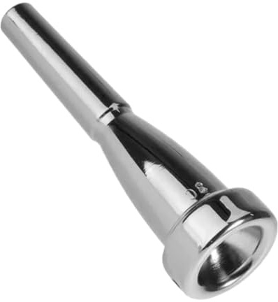 BEALIFE Hållbart trumpetmunstycke Tillverkar musikaliska trumpettillbehör Delar för professionella spelare och nybörjare Munstycke för nybörjare , Silver 3C , 8.5x2.7x2.7 cm