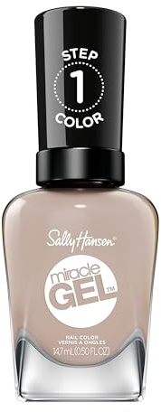 Sally Hansen Miracle Gel, Mocha Me Crazy, Gel-Like Nail Polish, NO UV Light Required, Chip-Resistant, Long Lasting - Up to 8 days, Easy to Use, Salon Quality Results, Vegan Formula, 14.7ml