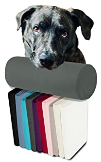 npluseins Nackenrolle oder Kissenbezug - entlastet Nacken + Schulter 1491.2118, Bezug in Titanium