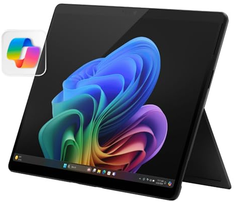 Microsoft Surface Pro 2-in-1 Laptop/Tablet (2024), Windows 11 Copilot+ PC, 13 Touchscreen OLED Display, Snapdragon X Elite (12 Core), 16GB RAM, 256GB Storage, Black, Amazon Exclusive