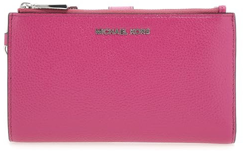 Michael Kors Women Dblzp Wristlet Hand Bag, Wild Berry