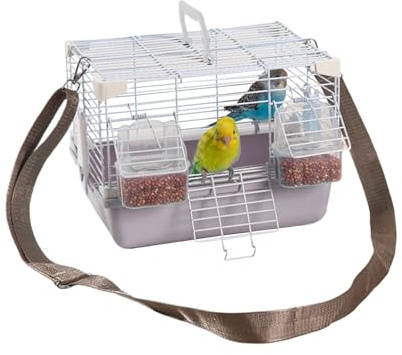 Vogelkäfig - Tragbare Wellensittich-Transportbox - Zubehör Für Nymphensittiche Wellensittiche Und Kleinvögel