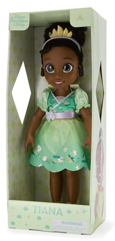 Disney Store Official - Küss den Frosch - Tiana - Puppe mit Spielzeughaarbürste - 40,5 cm/16 - Once Upon a Story Kollektion - Ab 3 Jahren