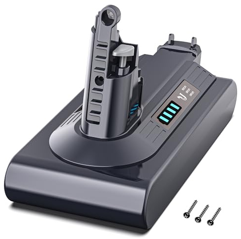 6500mAh Akku für Dyson V10 SV12, Morpilot Ersatzakku für V10 Absolute Animal Motorhead Fluffy Extra Cyclone Akku-Staubsauger, Ersetzt Dyson 969352-02