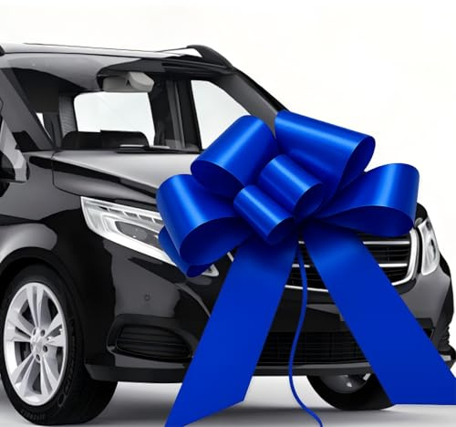 Avagiaforu Lazo Grande para Coche, Lazo Gigante para Regalo Coche Happy Birthday, Lazo Regalo Grande, Lazo de Coche XXL 76cm, Lazo de Regalo para Bicicleta, Navidad, Nuevo Hogar, Boda