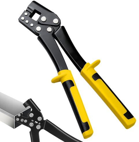 KELAV Profil Verbundzange für Trockenbau,30cm Crimpzange für Leichtstahl-Profile 0,5-0,8 mm,Mit rutschfesten Griffen,Ideal für Deckenmontage, Trockenbau und Innenausbau