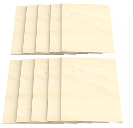 AUPROTEC 10x A3 Sperrholz-Platten Birke 10mm Multiplexplatten (297 mm x 420 mm) Bastel- und Laubsäge-Holzplatten Birke Massiv Multiplex Holz Industriequalität