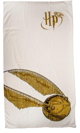 Groovy UK Badetuch, Motiv: Golden Snitch Harry Potter, 75 x 150 cm, 100% echtes offizielles Lizenzprodukt, Baumwolle