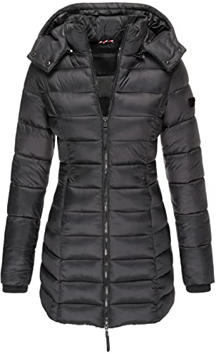 Earnmore Chaqueta De AlgodóN para Mujer Nueva De Invierno, Chaqueta Acolchada Y Ajustada De Longitud Media, Chaqueta CáLida