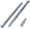 SKIR'CO (30 pièces) Vis à béton plaquées zinc 7,5 x 132 mm, tête fraisée, vis de maçonnerie, vis de fixation de cadre