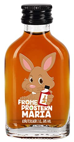 Herz & Heim® Likör mit Namensaufdruck-Frohe Prostern- Kräuter