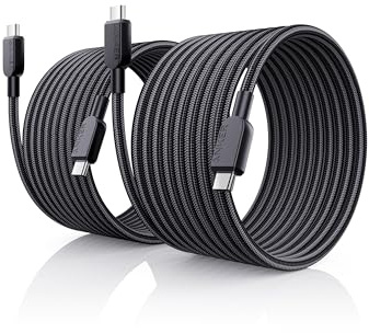 Anker USB C to USB C Cable (2Pack, 10FT),240W Type-C Fast Charging Cord for iPhone 17/16 Series,MacBook Pro 2020,iPad Air 4 and More (Black)
