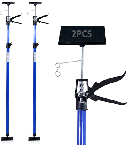 CCLIFE 2 Stk. Deckenstütze Montagestütze Einhandstütze 115-290 cm Belastbar Bis 30 kg