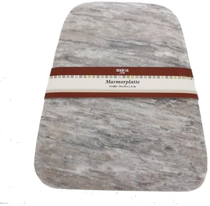 mica Living Marmorplatte - hellgrau - ca. 30 x 26 x 1,5 cm