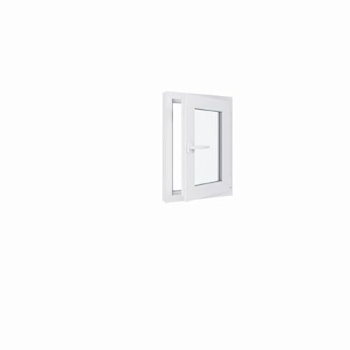 Ventana de PVC – Triple acristalamiento – Tiro derecho – Blanco – Ancho: 500 x 700 mm