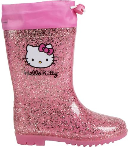 CERDÁ LIFE'S LITTLE MOMENTS Stivali da pioggia Hello Kitty in PVC per ragazze Scarpe impermeabili ufficiali, comode e resistenti, unisex, Hello Kitty, 26 EU
