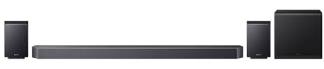 Samsung HW-Q930F Q-Series 9.1.4-Kanal-Soundbar für Fernseher, Kabelloser 6,5-Subwoofer, 2.0.2-Kanal-Rücklautsprecher, Kabelloses Dolby Atmos und DTS:X, SpaceFit