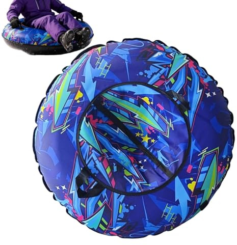 Trineo De Nieve | Balsa Inflable de 104 Centímetros con Asas,Tubos de Nieve para Trineo,para la Navidad, la Piscina, el Invierno, el Exterior, los Adultos, Camping, la, Césped y los