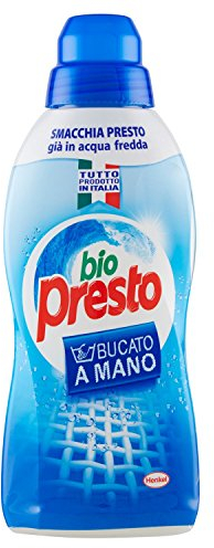 Bio Presto Liquido Detergente a Mano, Smacchia Presto, Anche in Acqua Fredda - 750 ml