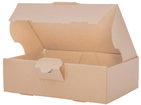 verpacking 300 maxibrevlådor 160 x 110 x 50 mm brun MB-1 [storlek och färg valbart] fraktkartong vikbar låda vikkartong maxibrev postförsändelse DHL-kompatibel enkelkorrugerad