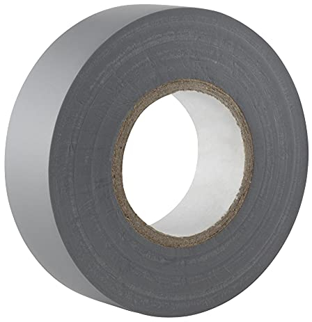 GOCABLETIES - Nastro isolante grigio - 19 mm x 20 m - Robusto ed autoadesivo - Per proteggere, unire e riparare cavi - 1 rotolo