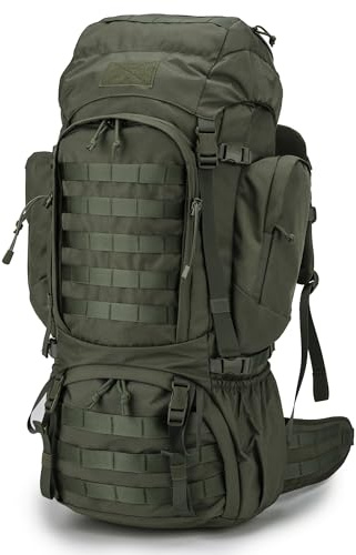 Mardingtop 60L Military Internal Frame Backpack for Hiking,Camping,Hunting,Rucksack Backpack with Rain Cover