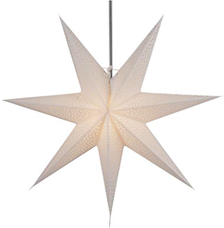 GURU SHOP Faltbarer Advents Leucht Papierstern, Weihnachtsstern 60 cm - Nazar