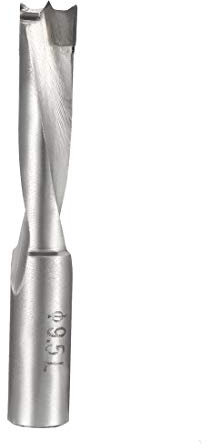 sourcing map Brad Point Drill Bits for Wood 9.5mm x 68mm Left Turning Carbide for Woodworking Carpentry Drilling Tool