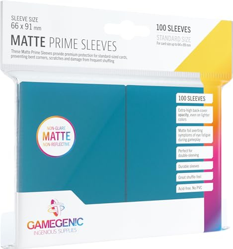Gamegenic Matte Prime Sleeves (100-Pack),GGS11028ML