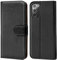Verco Coque pour Samsung Galaxy Note 20, Housse Portefeuille pour Samsung Note 20 Etui en Cuir Synthétique Fonction Stand Case, Noir