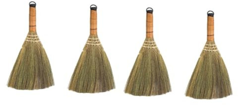 Beavorty 4pcs Home Desk Cleaning Tool Broom Quality Bristles Natural Material Compact Cleaning Brushes for Kitchen Broom