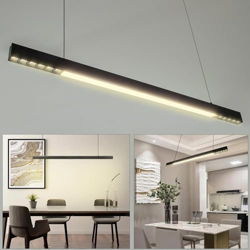 Planetitaly Barra pendente 42W CCT da 3000K a 6500K lampada doppio LED sospensione lineare resa 272W luce scrivania ufficio studio 230V