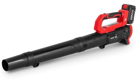 GREENCUT EB200L - Soplador de batería de Litio, 20V,4Ah. Soplador de Hojas Ligero y manejable,160-230 km/h
