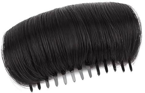 Almohadilla de espuma viscoelástica para engrosar el cabello, realzadora invisible con peine desmontable, aplicación rápida para la mañana ocupada, actuaciones en escenario, herramienta de