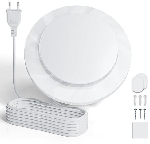 MOCINE Ventilatore da Bagno 100 mm, Potente Ventilatore Da Parete Con Ventilazione 130 m³/h,Ventilatore da parete potente e silenzioso, efficace rimozione dell’umidità, installazione semplic
