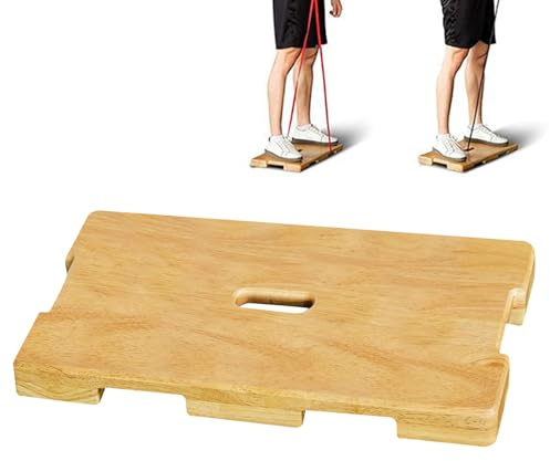 Resistance Band Board - Balance-Trainer aus Holz, verstellbare Widerstandsband-Fußplatte für Heim-Fitness-Studio | Balance, Stretching & Core Training Board | Pilates/Yoga/Fitnessgeräte für Sportler