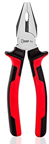 Sharp-tec Combination Pliers 180mm, Multifunction for Wire Cutting/Crimping/Twisting/Pulling/Nails Removing, Professional Wire Pliers for Home Repair & Plumbing