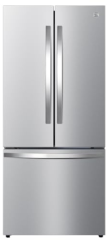 Kenmore 4675525 30' French Door Refrigerator with Freezer - Accela Chill, Ice Maker, Adjustable Glass Shelves, ENERGY STAR Certified, 17.5 cu. ft. Capacity - Fingerprint Resistant Stainless Steel