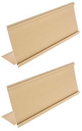 Lot de 2 plaques nominatives en alliage d'aluminium pour bureau avec nom de bureau pour affichage de table, bureau, école