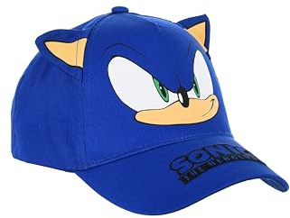 Sonic The Hedgehog Casquette de Baseball pour Garçon, Sonic Casquette Classique 3D, Cadeau pour Enfant