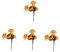 HANABASS 4 Pièces Décoration de Champignons simulés Piquet de Jardin en Forme de Champignon décor de Jardin aux Champignons pieu aux Champignons décor de Terre Plastique