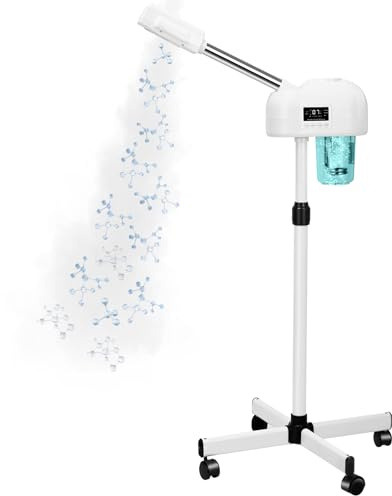 Professional Facial Steamer, Hot Mist Spray & Ozone, Face Steamer with Timer Function, Vaporizador Facial Steamer Machine for Estheticians, Home & SPA Salon