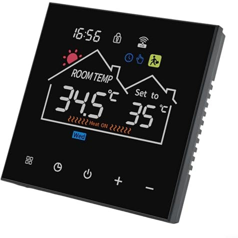 Termostato WiFi inteligente fácilmente programable con sistema de control táctil intuitivo disponible ahora (16A-WIFI)