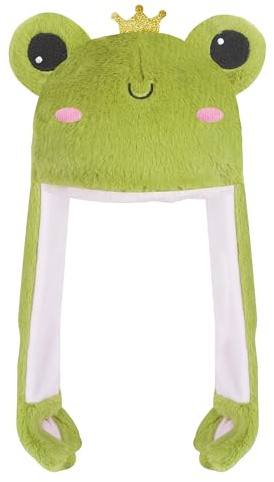 YOYTOO Cute Cartoon Plush Novelty Animal Hat with Ears Flaps, Soft Plush Hat for Holiday Cosplay Party Dress Up Funny Gift for Kids