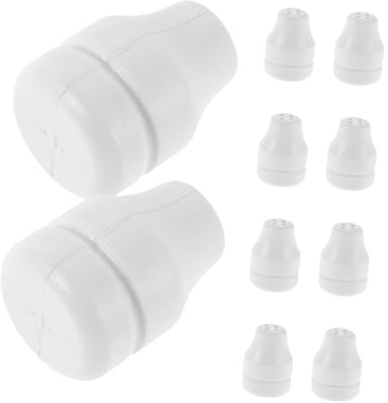 Yardenfun 10 Pezzi Pomelli Cordino Tende in Plastica Bianca con per Tende e Veneziane Accessori Pesanti per Roman Blind